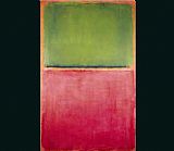 Untitled Green Red on Orange 1951 by Mark Rothko